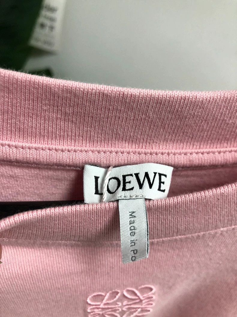 Loewe Loewe Embroidered Logo Crop Pink Top - dmc Size US XS / EU 42 / 0 - 3 Thumbnail