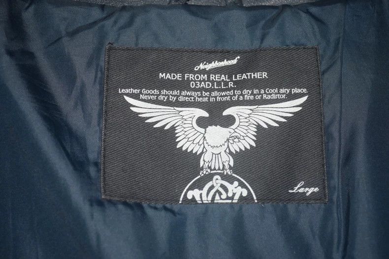 Neighborhood Neighborhood Early Heavy Leather Jacket - dmc Size US XXL / EU 58 / 5 - 7 Thumbnail