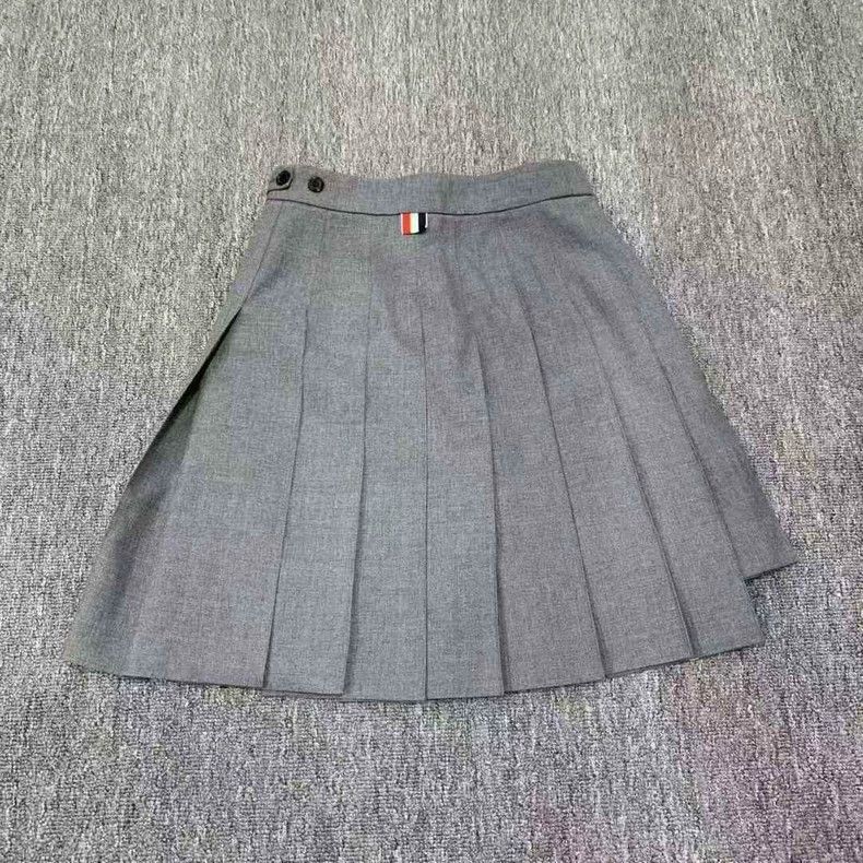 Thom Browne Thom Browne Gray Pleated Skirt - dmc Size US 31 - 2 Thumbnail