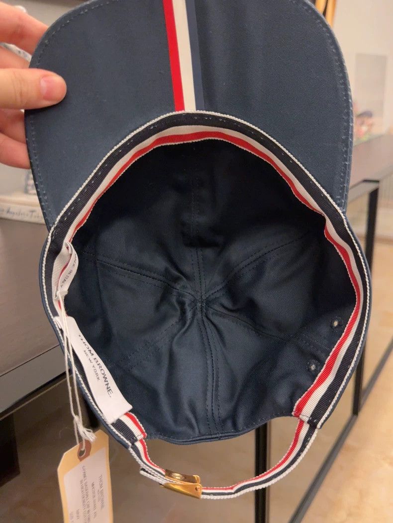 Thom Browne Thom Browne Navy Baseball Cap - dmc Size ONE SIZE - 5 Thumbnail
