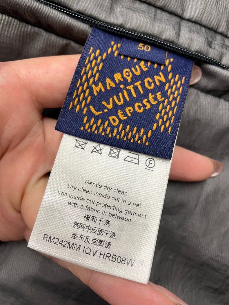 Louis Vuitton LV 2024 Embroidered Logo Gray Jacket - dmc Size US XL / EU 56 / 4 - 8 Thumbnail