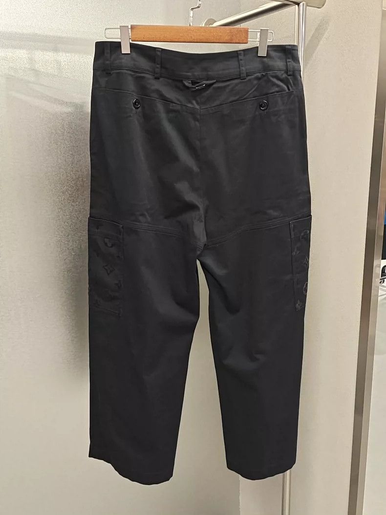 Louis Vuitton LV Black Flocked Casual Pants - dmc Size US 34 / EU 50 - 2 Thumbnail