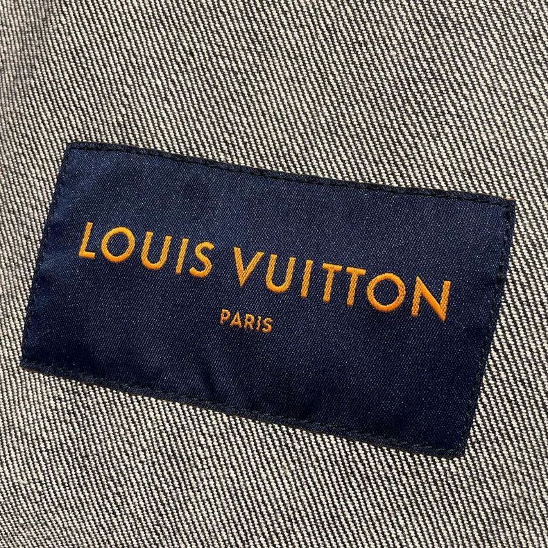 Louis Vuitton LV Black Gray Denim Jacket - dmc Size US L / EU 52-54 / 3 - 6 Thumbnail
