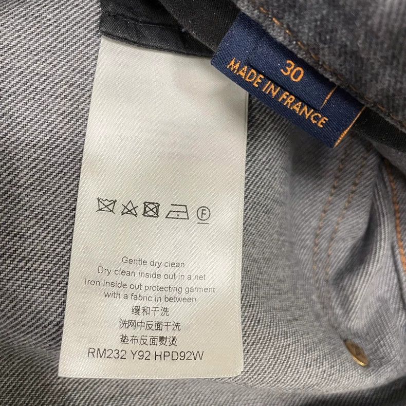 Louis Vuitton LV Logo Irregular Denim Jeans - dmc Size US 30 / EU 46 - 7 Thumbnail