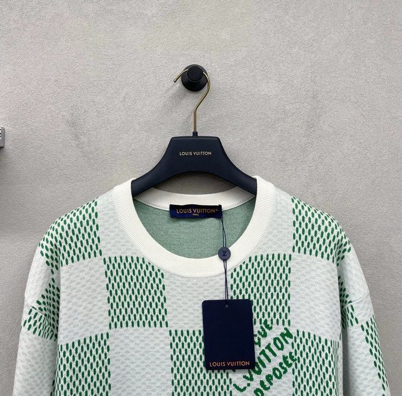 Louis Vuitton Louis Vuitton Green Checkerboard Tee - dmc Size US L / EU 52-54 / 3 - 5 Thumbnail