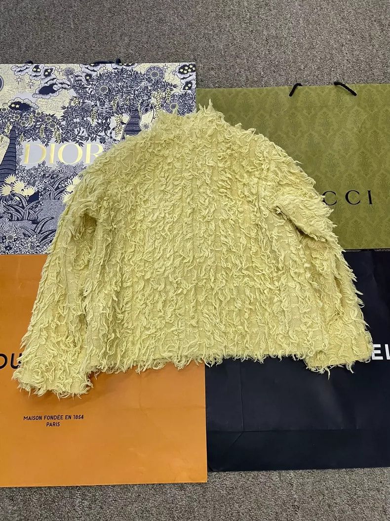 Chanel Chanel Yellow Collar Tie Fringe Jacket - dmc Size US S / EU 44-46 / 1 - 3 Thumbnail