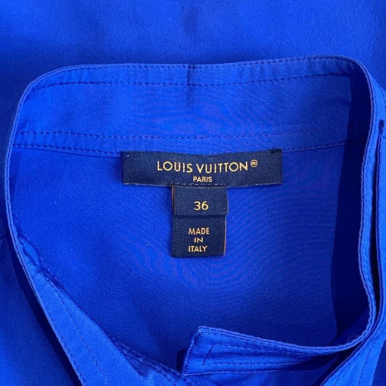 Louis Vuitton Louis Vuitton Blue Silk Shirt - dmc Size US S / EU 44-46 / 1 - 6 Thumbnail