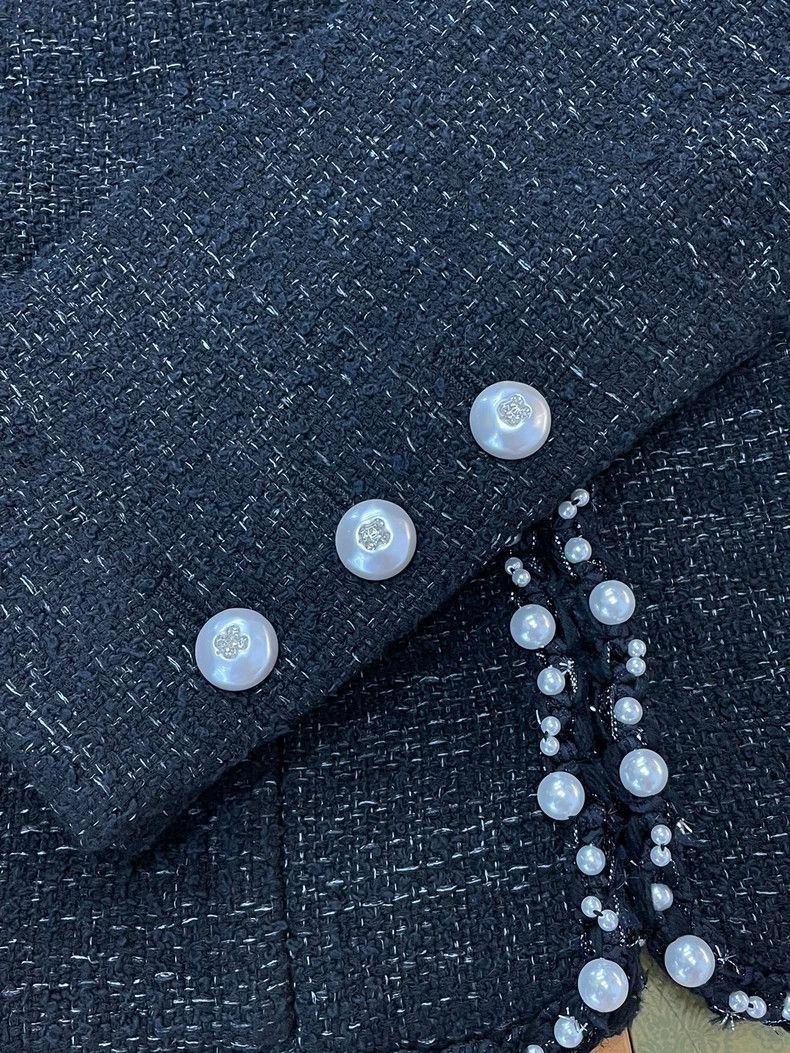 Chanel Chanel 25P Black Pearl Jacket - dmc Size US M / EU 48-50 / 2 - 2 Thumbnail