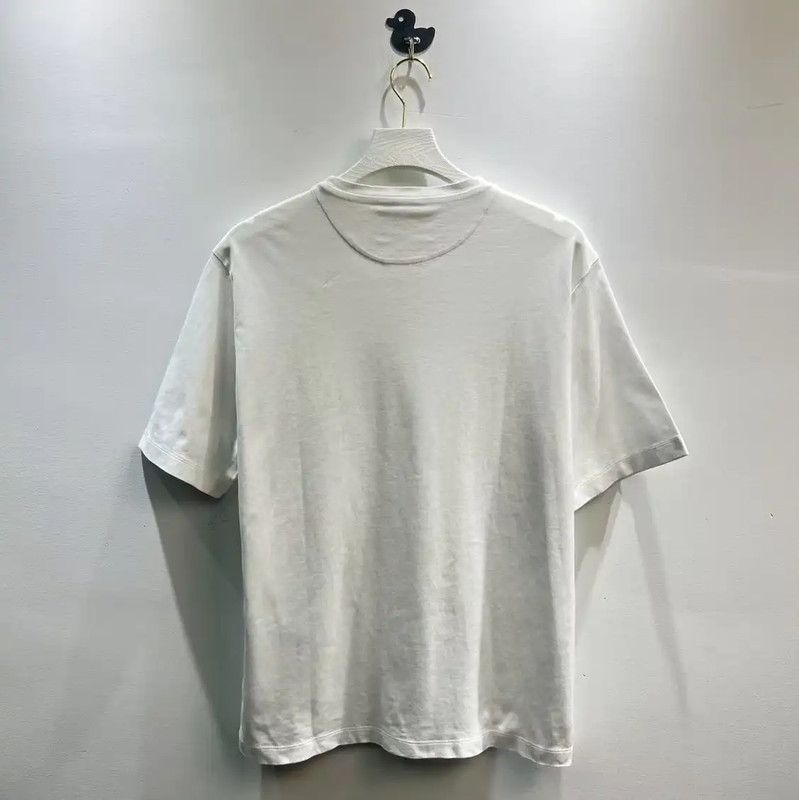 Prada Prada White Cotton T-Shirt for Men Size US L / EU 52-54 / 3 - 4 Thumbnail