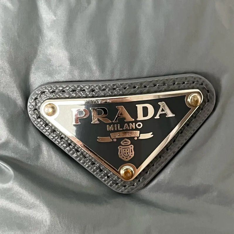 Prada Prada Men's Gray Puffer Jacket for Spring/Fall Size US M / EU 48-50 / 2 - 5 Thumbnail