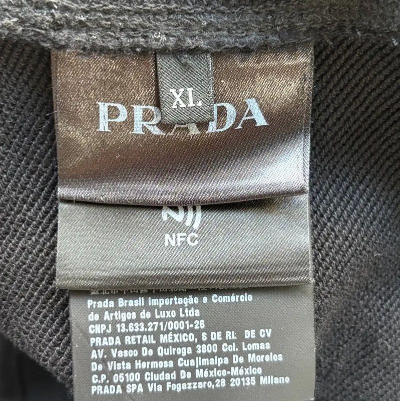 Prada Prada Black XL Men's Sweatshirt Size US XL / EU 56 / 4 - 4 Thumbnail