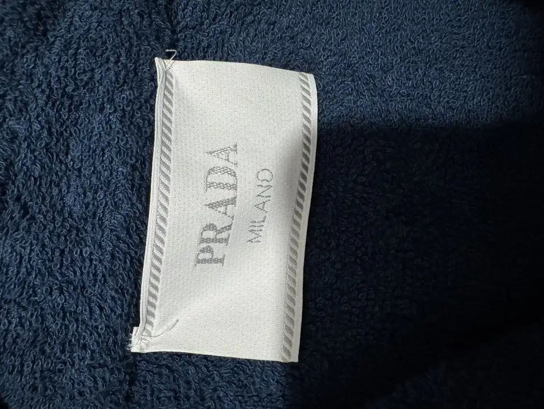 Prada Prada Blue Cotton Embroidered Logo Shirt Size US M / EU 48-50 / 2 - 4 Thumbnail