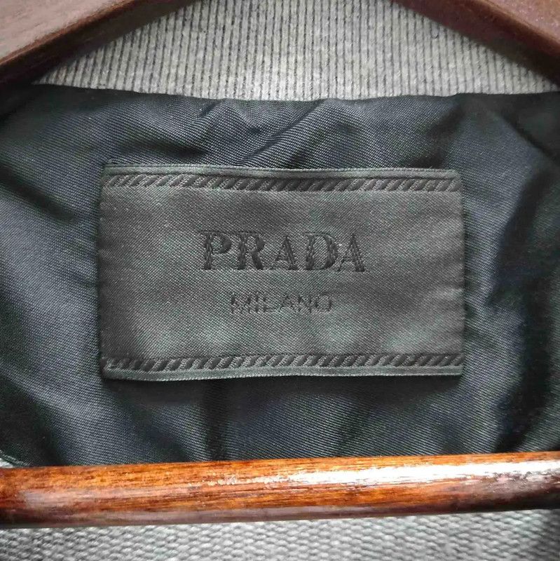 Prada Prada Gray Cotton Long Sleeve Sweatshirt Size US XL / EU 56 / 4 - 3 Thumbnail
