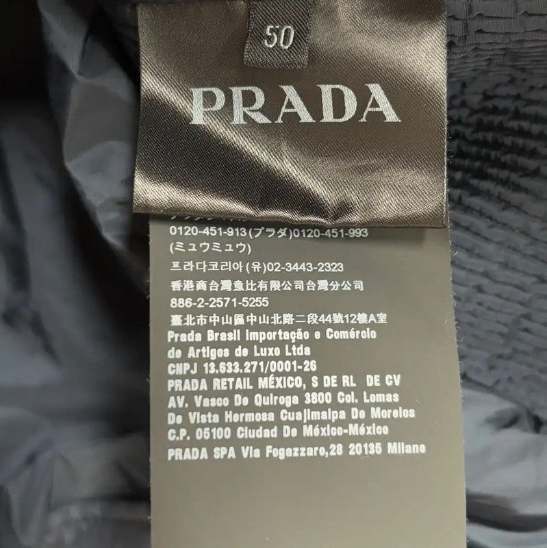 Prada Prada Men's Dark Gray Quilted Jacket Size US L / EU 52-54 / 3 - 3 Thumbnail
