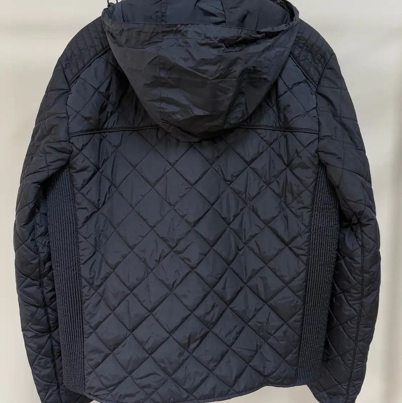 Prada Prada Men's Dark Gray Quilted Jacket Size US L / EU 52-54 / 3 - 2 Thumbnail