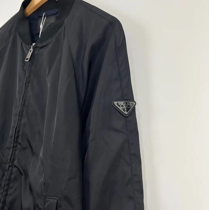 Prada Prada Men's Black Polyester Jacket Size US L / EU 52-54 / 3 - 4 Thumbnail