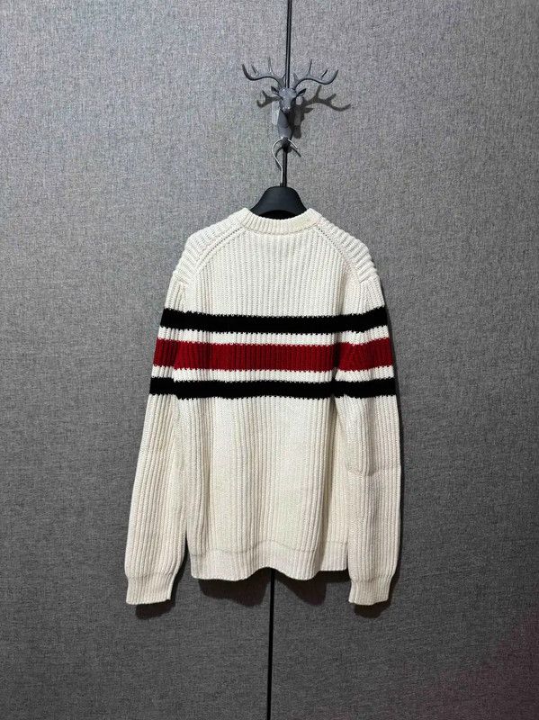 Prada Prada Men's White Cashmere Embroidered Sweater Size US XL / EU 56 / 4 - 3 Thumbnail