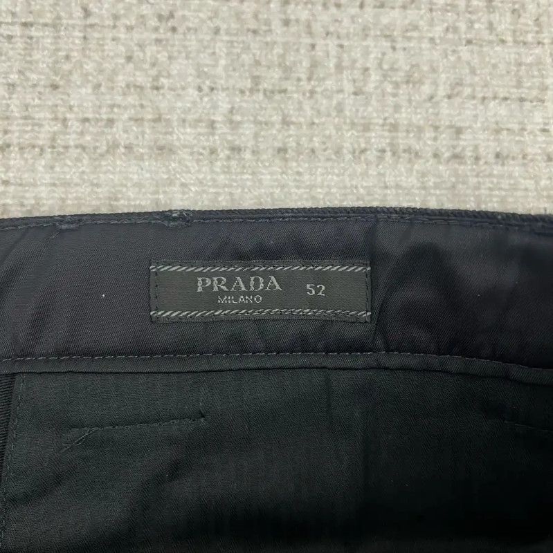 Prada Prada Black Cotton Logo Casual Pants for Men Size US 42 / EU 58 - 4 Thumbnail