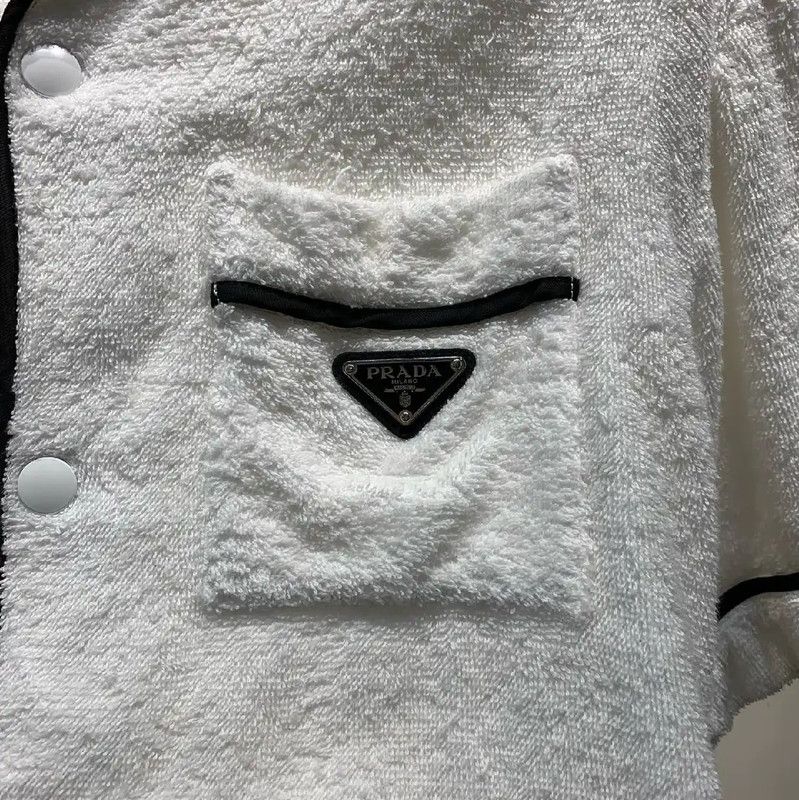 Prada Prada Men's White Cotton T-Shirt Size US L / EU 52-54 / 3 - 5 Thumbnail
