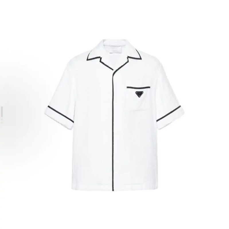 Prada Prada Men's White Cotton T-Shirt Size US L / EU 52-54 / 3 - 6 Thumbnail
