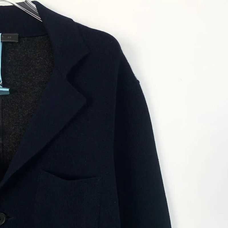 Prada Prada Navy Wool Men's Cardigan Size US M / EU 48-50 / 2 - 3 Thumbnail