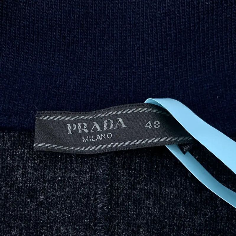 Prada Prada Navy Wool Men's Cardigan Size US M / EU 48-50 / 2 - 5 Thumbnail