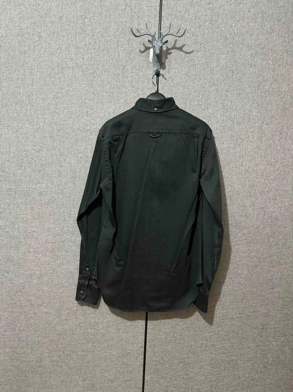 Prada Prada Black Gray Embroidered Logo Shirt Size US M / EU 48-50 / 2 - 2 Thumbnail