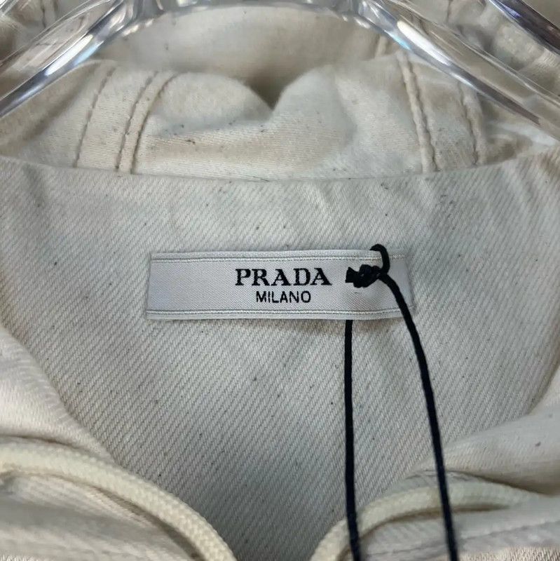 Prada Prada Hooded Vest in Light Cream Size US M / EU 48-50 / 2 - 4 Thumbnail