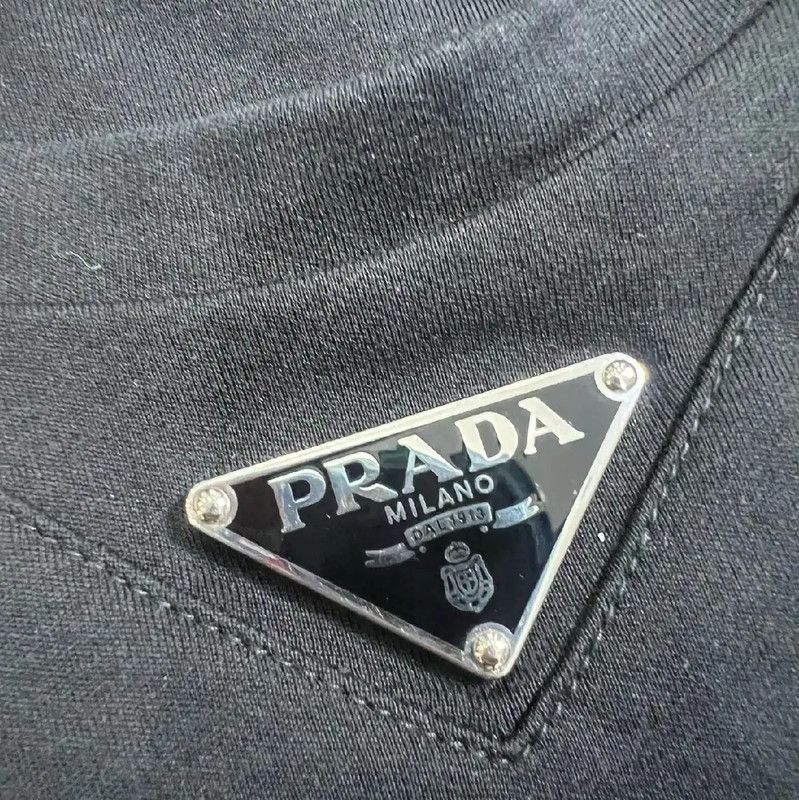 Prada Prada Black Cotton Men's T-Shirt Size US L / EU 52-54 / 3 - 6 Thumbnail