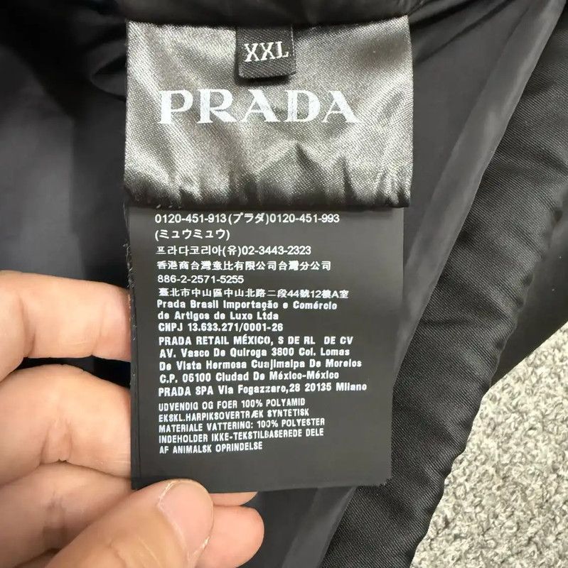 Prada Prada Black Nylon Hooded Jacket for Men Size US XXL / EU 58 / 5 - 4 Thumbnail