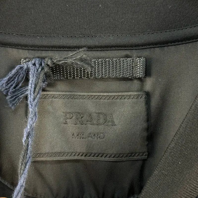Prada Prada Men's Black Nylon Logo Sweatshirt Size US L / EU 52-54 / 3 - 4 Thumbnail