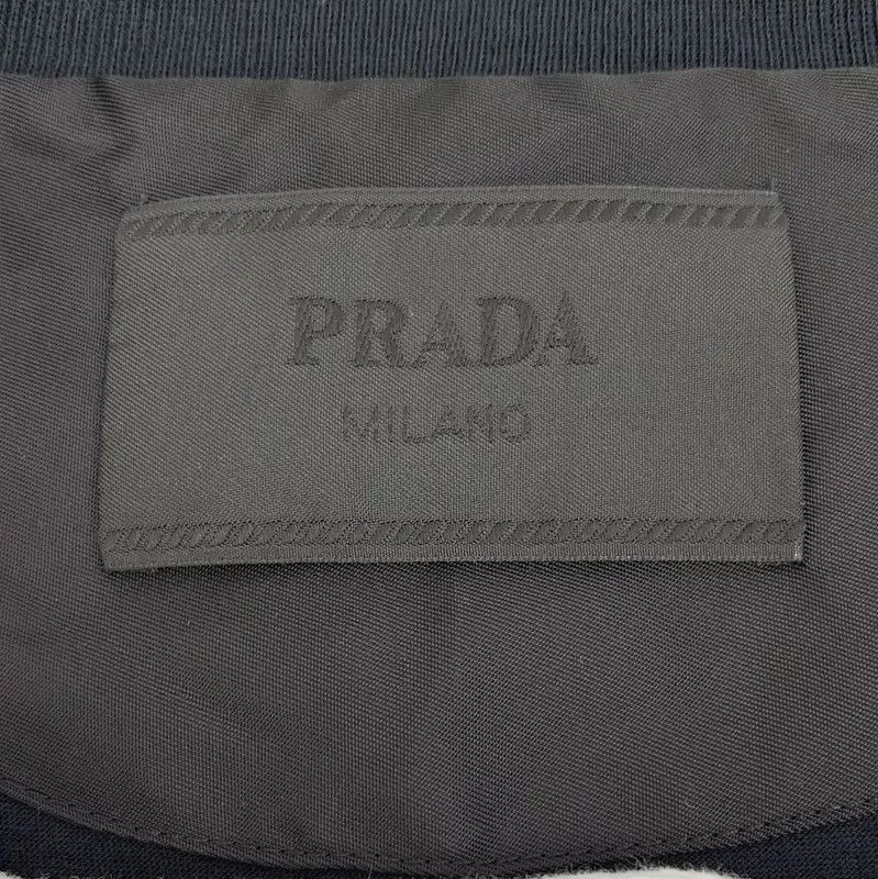 Prada Prada Black Cotton Men's T-Shirt Size US M / EU 48-50 / 2 - 6 Thumbnail