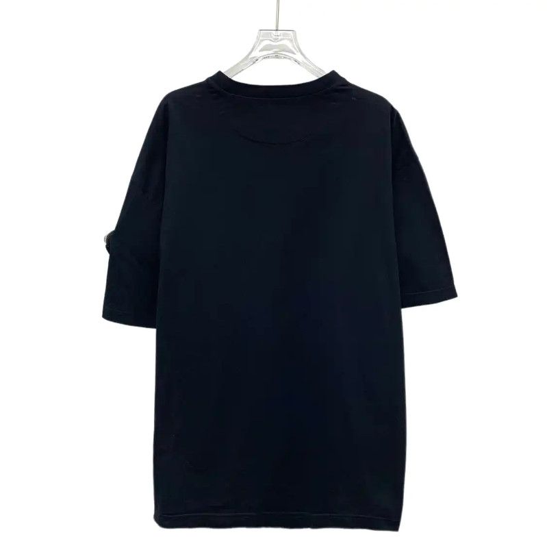 Prada Prada Black Cotton Men's T-Shirt Size US M / EU 48-50 / 2 - 2 Thumbnail