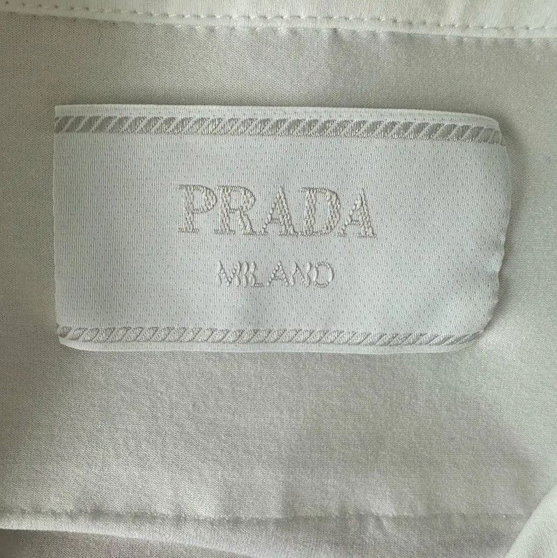 Prada Prada Men's White Cotton T-Shirt in XXL Size US XXL / EU 58 / 5 - 2 Thumbnail
