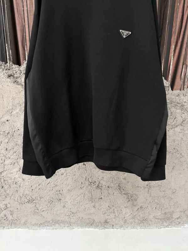 Prada Prada Black Cotton Men's Sweatshirt Size US M / EU 48-50 / 2 - 5 Thumbnail
