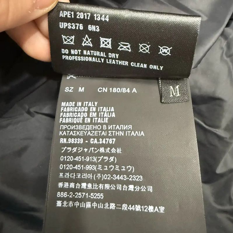 Prada Prada M Black Leather Men's Coat Size US M / EU 48-50 / 2 - 5 Thumbnail