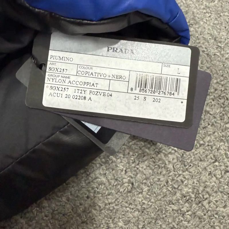 Prada Prada Blue Down Jacket for Men Size US L / EU 52-54 / 3 - 4 Thumbnail