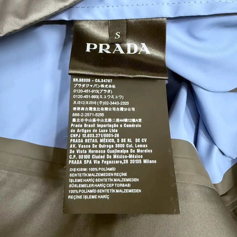 Prada Prada Men's Gray Polyester Hooded Jacket Size US S / EU 44-46 / 1 - 4 Thumbnail