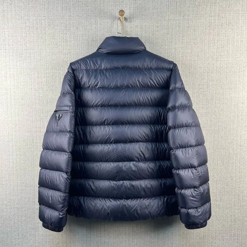 Prada Prada Men's Dark Blue Puffer Jacket Size US L / EU 52-54 / 3 - 2 Thumbnail