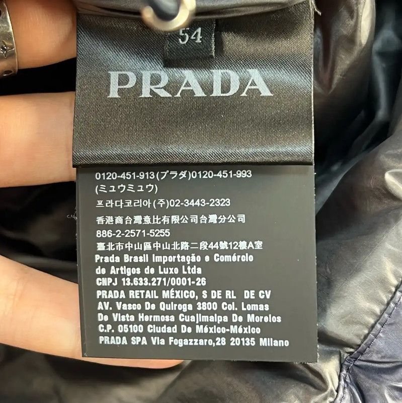 Prada Prada Men's Dark Blue Puffer Jacket Size US L / EU 52-54 / 3 - 5 Thumbnail