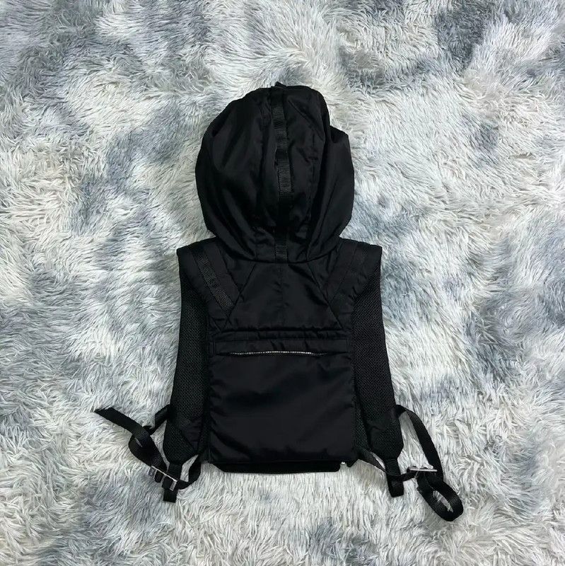 Prada Prada Black Men's Outerwear with Hood Size US L / EU 52-54 / 3 - 2 Thumbnail