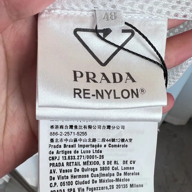 Prada Prada Men's White Nylon Hooded Jacket Size US L / EU 52-54 / 3 - 5 Thumbnail