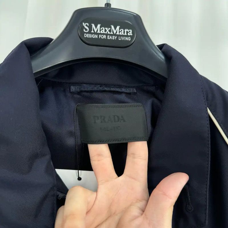 Prada Prada Men's Long Sleeve Navy Wool Jacket Size US L / EU 52-54 / 3 - 5 Thumbnail