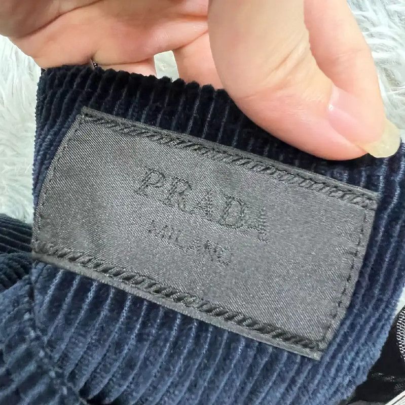 Prada Prada Blue Cotton Casual Pants for Men Size US 32 / EU 48 - 3 Thumbnail