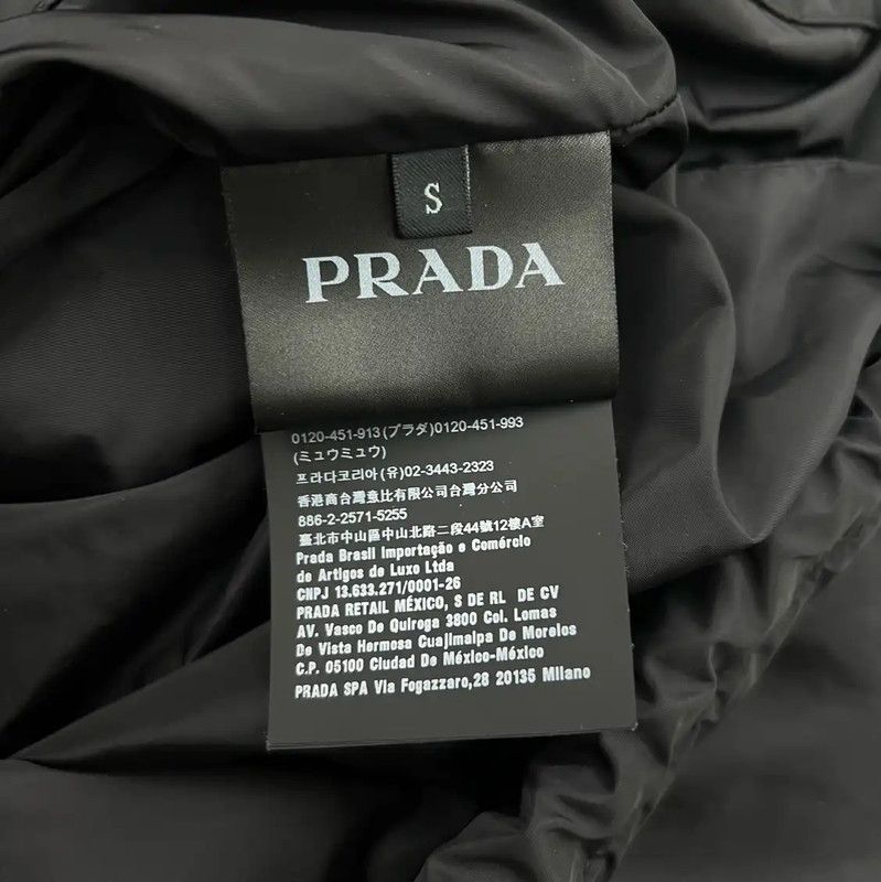 Prada Prada Men's Black Nylon Winter Jacket Size US S / EU 44-46 / 1 - 5 Thumbnail