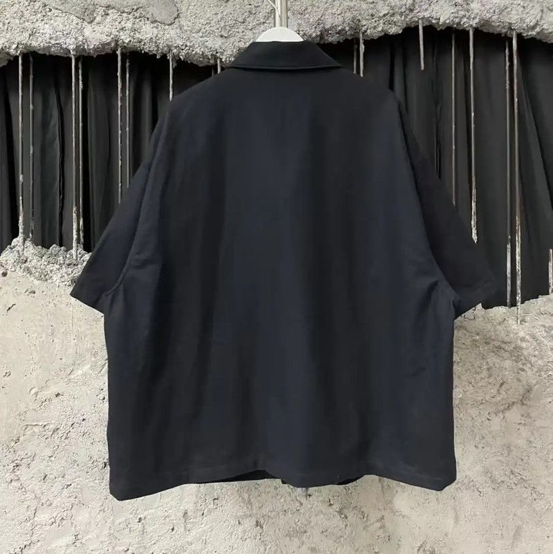 Prada Prada Black Wool Short Sleeve Shirt Size US M / EU 48-50 / 2 - 2 Thumbnail