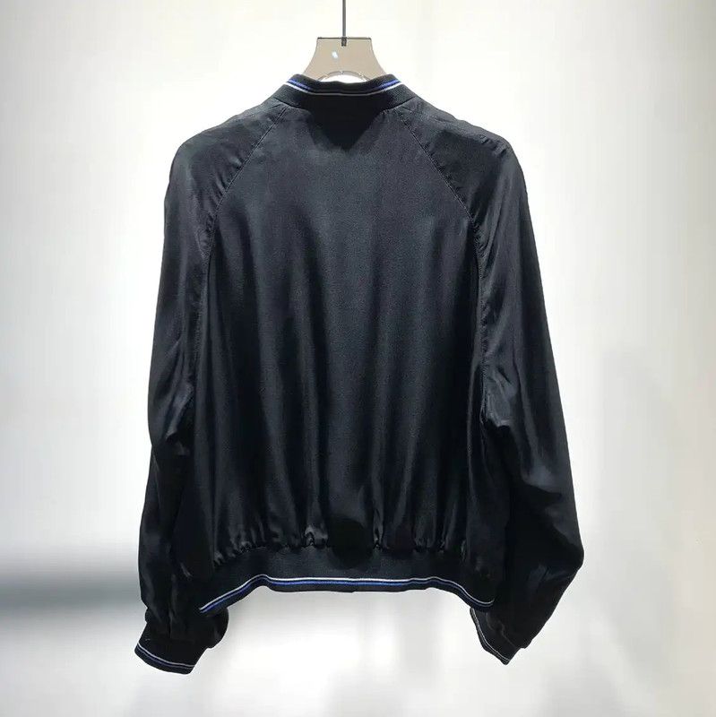 Prada Prada Black Men's Jacket with Blue Stripes Size US L / EU 52-54 / 3 - 7 Thumbnail