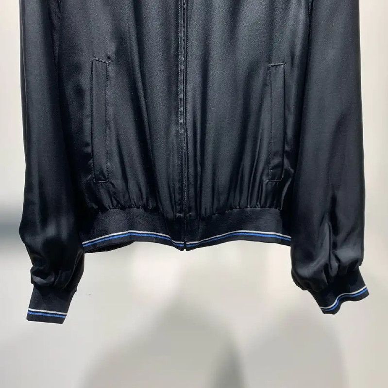 Prada Prada Black Men's Jacket with Blue Stripes Size US L / EU 52-54 / 3 - 5 Thumbnail
