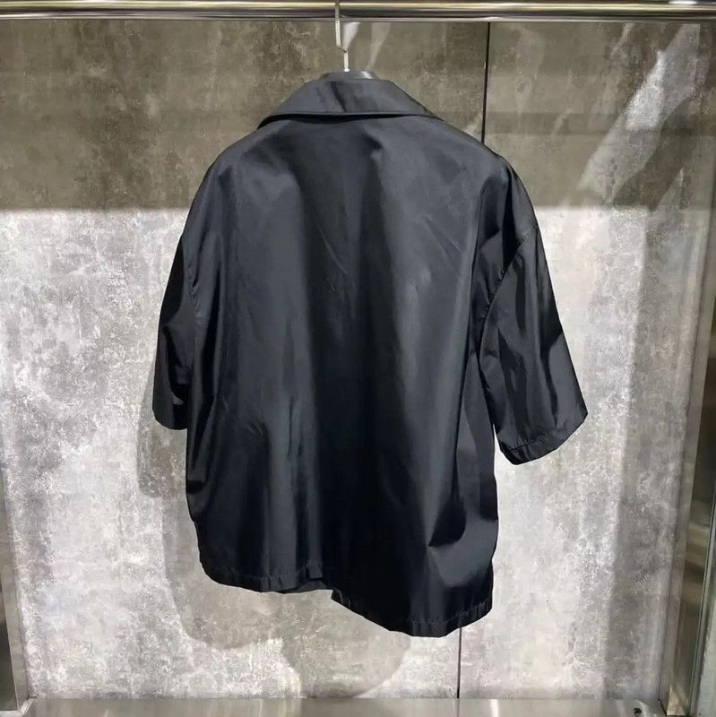 Prada Prada Black Acetate Men's Outerwear Jacket Size US L / EU 52-54 / 3 - 2 Thumbnail