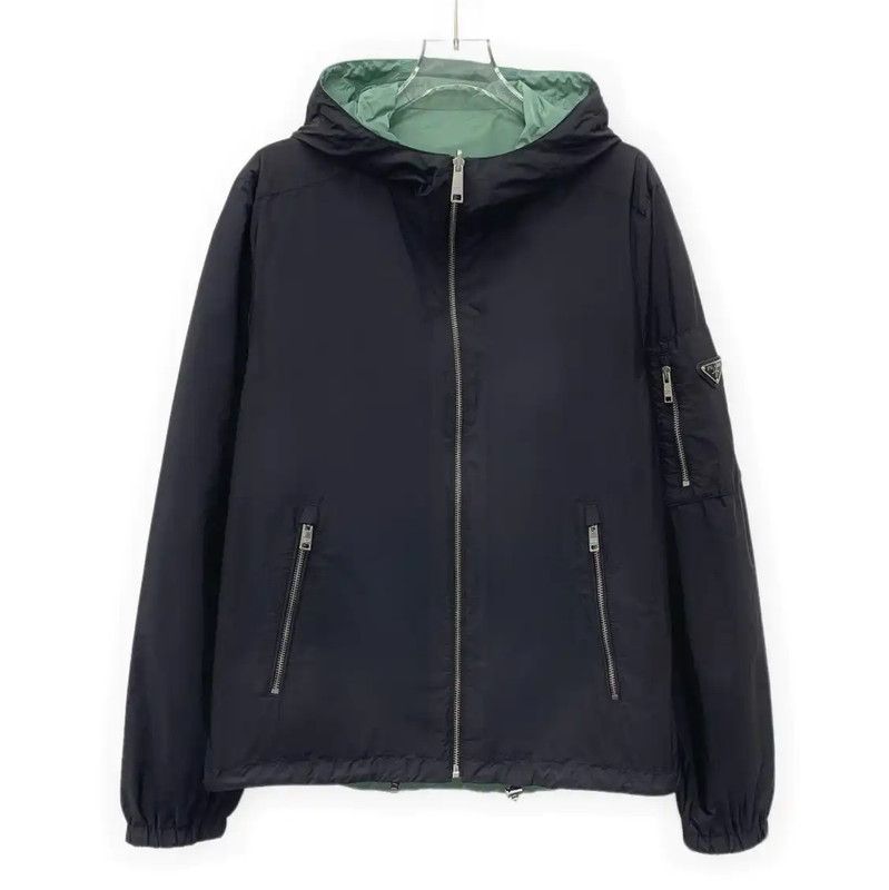 Prada Prada Men's Lightweight Green Nylon Jacket Size US M / EU 48-50 / 2 - 3 Thumbnail